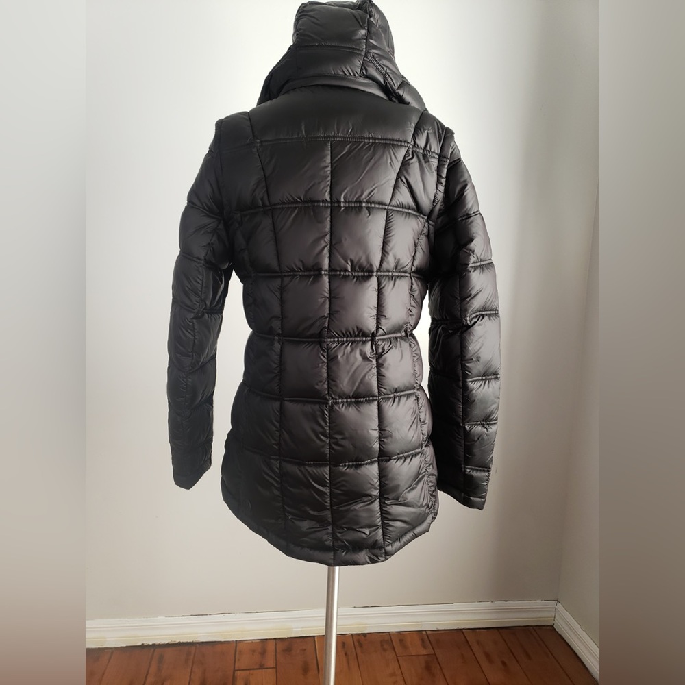 Rose Mont puff Jacket with Hoody Sz L